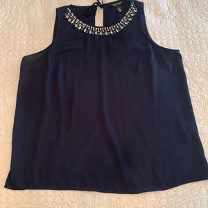 White House Black Market Jewell neck blouse size XL